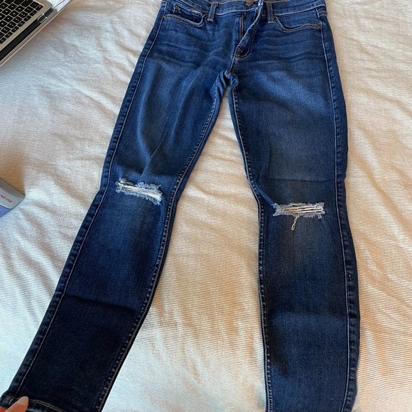 7 FOR ALL MANKIND Distressed Ankle Skinny Jeans - Picture 2 of 6
